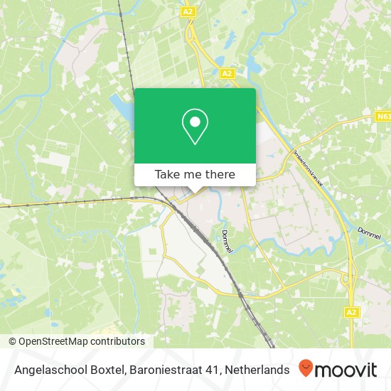 Angelaschool Boxtel, Baroniestraat 41 kaart