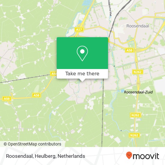 Roosendaal, Heulberg kaart