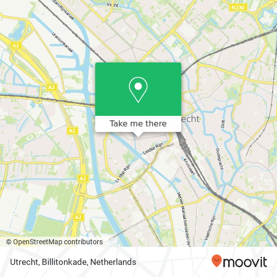 Utrecht, Billitonkade kaart