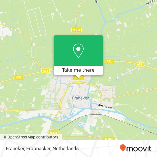 Franeker, Froonacker kaart