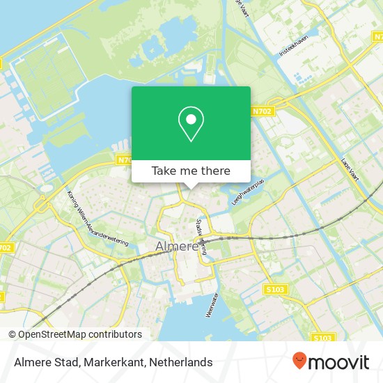 Almere Stad, Markerkant kaart
