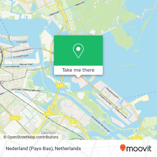 Nederland (Pays-Bas) kaart