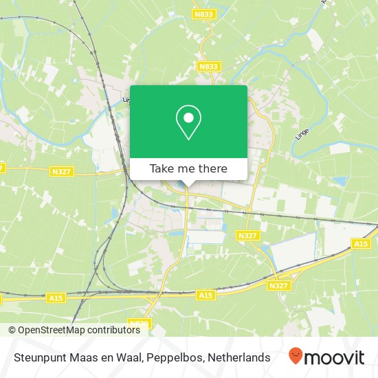 Steunpunt Maas en Waal, Peppelbos kaart