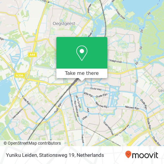 Yuniku Leiden, Stationsweg 19 kaart