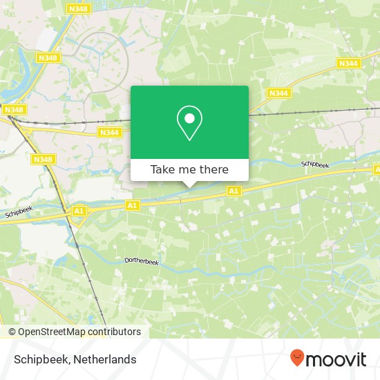 Schipbeek kaart