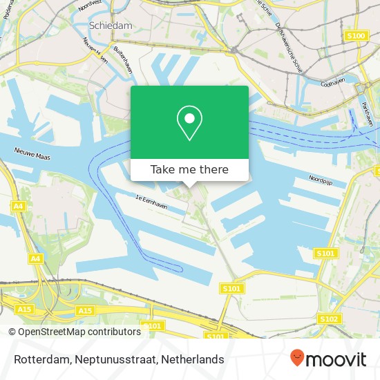 Rotterdam, Neptunusstraat kaart