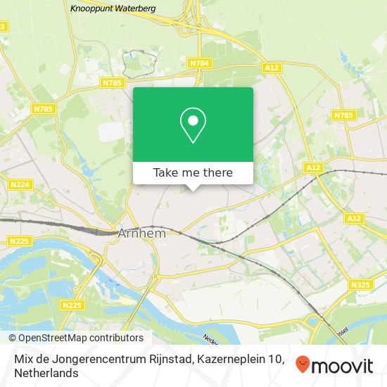 Mix de Jongerencentrum Rijnstad, Kazerneplein 10 kaart