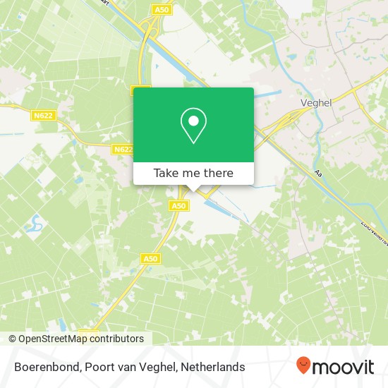 Boerenbond, Poort van Veghel kaart