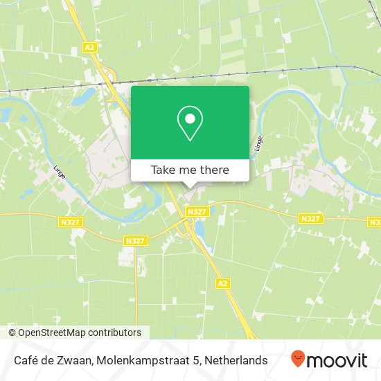Café de Zwaan, Molenkampstraat 5 kaart