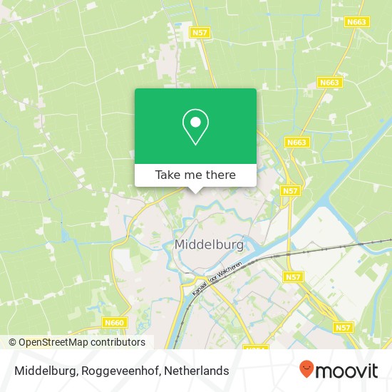 Middelburg, Roggeveenhof kaart