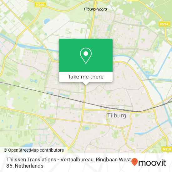 Thijssen Translations - Vertaalbureau, Ringbaan West 86 kaart