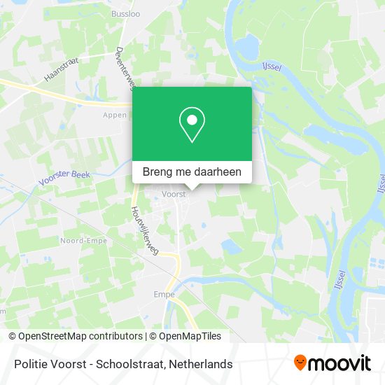 Politie Voorst - Schoolstraat kaart