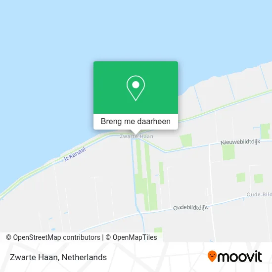 Zwarte Haan, Nieuwebildtdijk 428 kaart