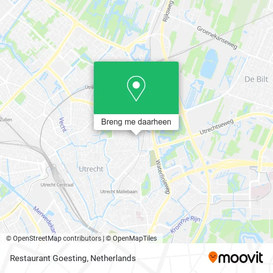 Restaurant Goesting kaart