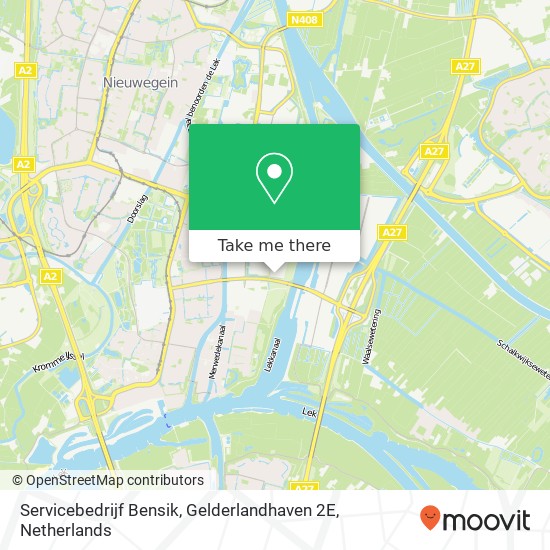 Servicebedrijf Bensik, Gelderlandhaven 2E kaart