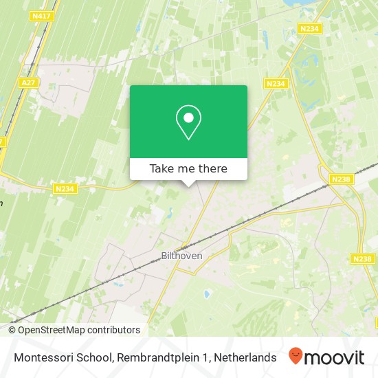 Montessori School, Rembrandtplein 1 kaart