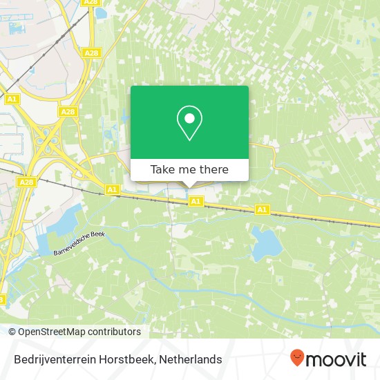 Bedrijventerrein Horstbeek kaart