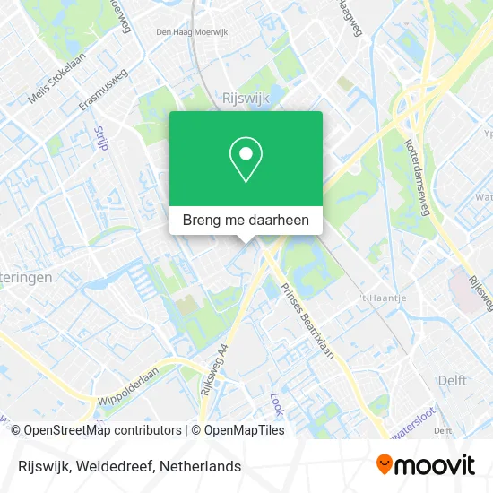 Rijswijk, Weidedreef kaart