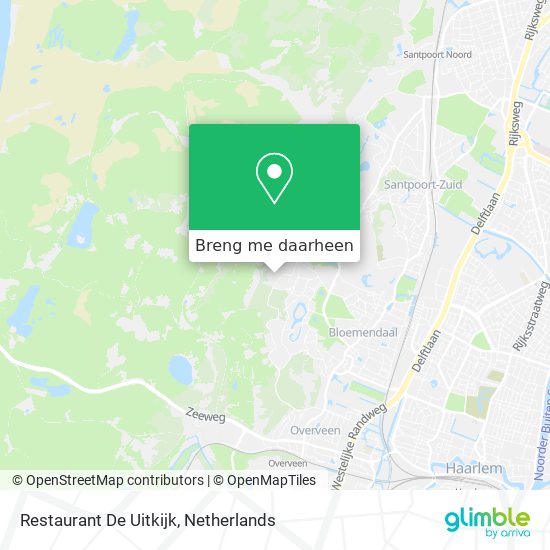 Restaurant De Uitkijk kaart