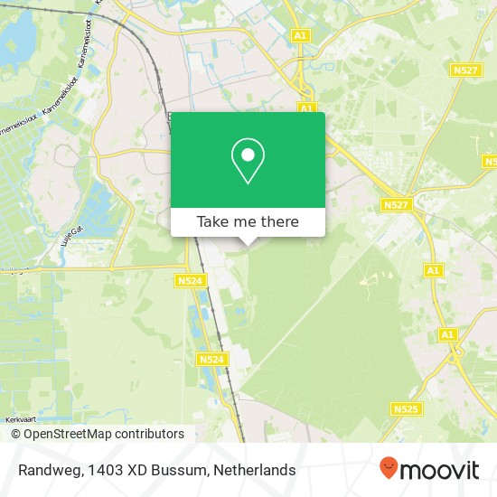 Randweg, 1403 XD Bussum kaart