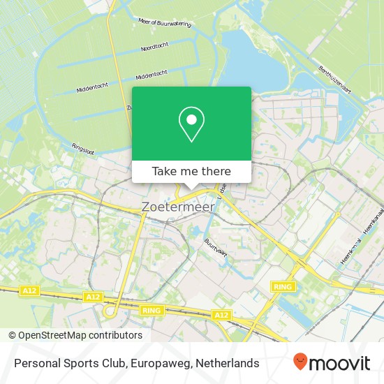 Personal Sports Club, Europaweg kaart