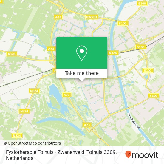 Fysiotherapie Tolhuis - Zwanenveld, Tolhuis 3309 kaart