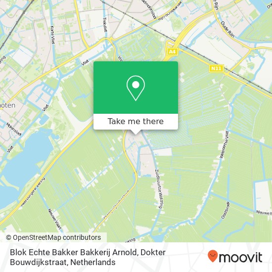 Blok Echte Bakker Bakkerij Arnold, Dokter Bouwdijkstraat kaart