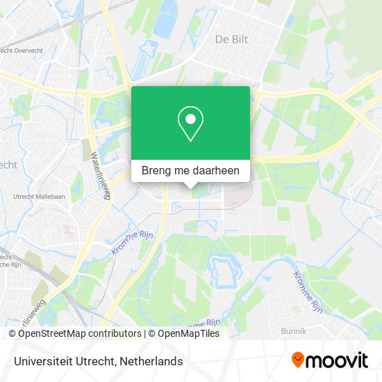 Universiteit Utrecht kaart