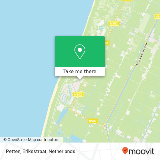 Petten, Eriksstraat kaart