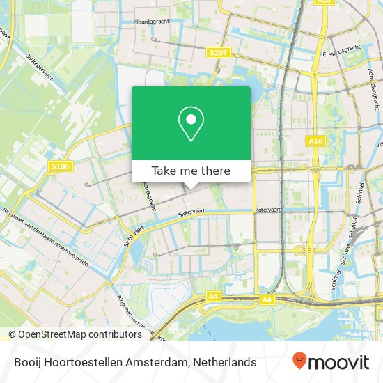Booij Hoortoestellen Amsterdam kaart