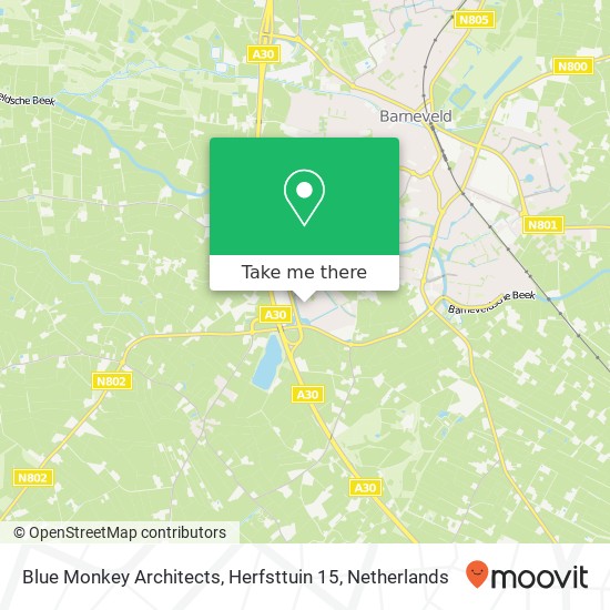Blue Monkey Architects, Herfsttuin 15 kaart