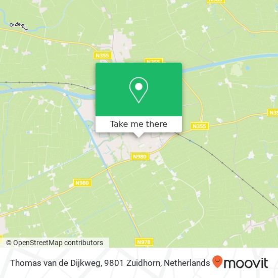 Thomas van de Dijkweg, 9801 Zuidhorn kaart