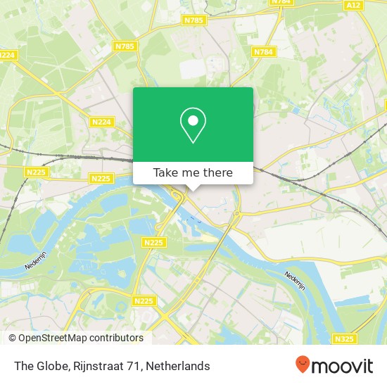 The Globe, Rijnstraat 71 kaart