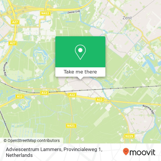 Adviescentrum Lammers, Provincialeweg 1 kaart