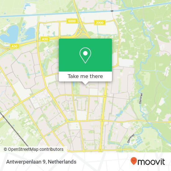 Antwerpenlaan 9, 5628 XC Eindhoven kaart