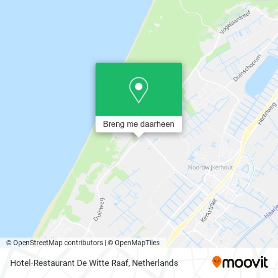 Hotel-Restaurant De Witte Raaf kaart