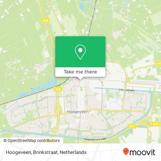 Hoogeveen, Brinkstraat kaart