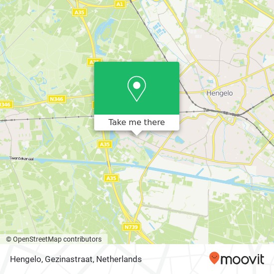 Hengelo, Gezinastraat kaart