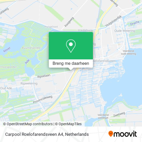 Carpool Roelofarendsveen A4 kaart
