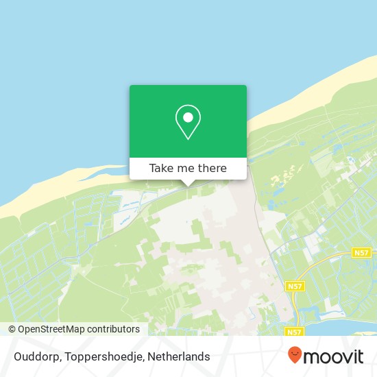 Ouddorp, Toppershoedje kaart