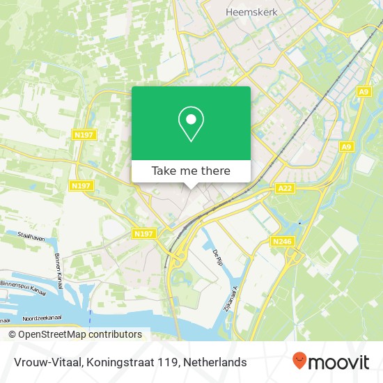 Vrouw-Vitaal, Koningstraat 119 kaart