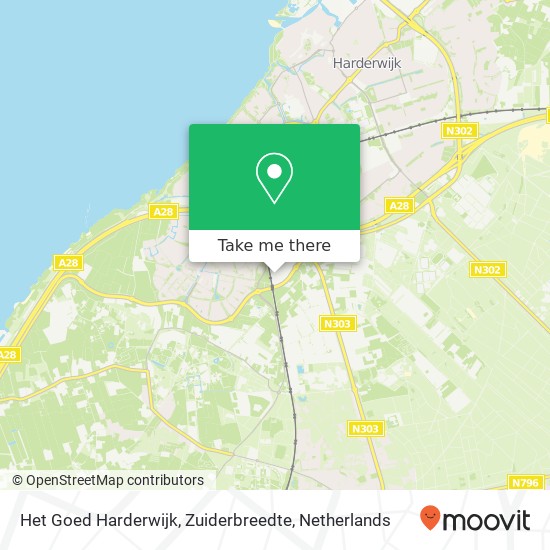 Het Goed Harderwijk, Zuiderbreedte kaart