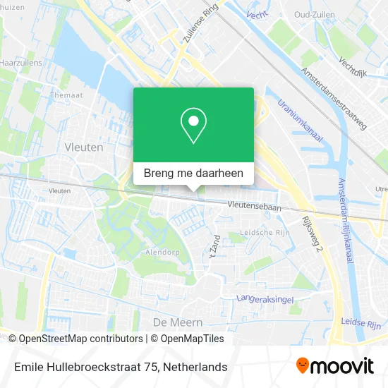 Emile Hullebroeckstraat 75 kaart