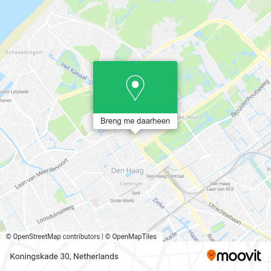 Koningskade 30 kaart