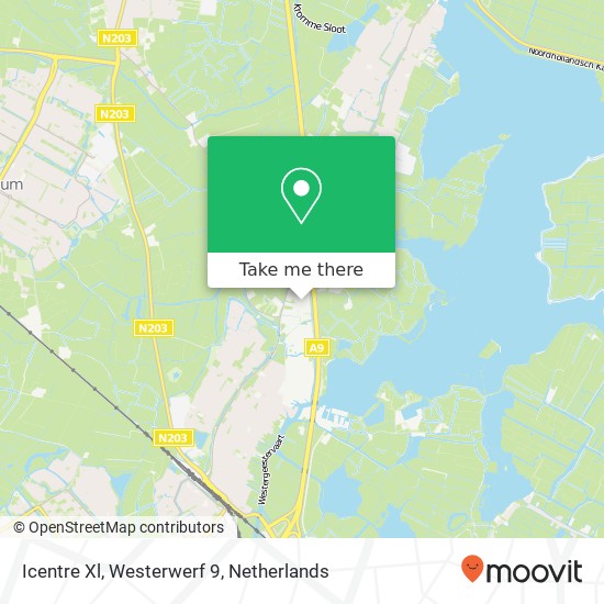 Icentre Xl, Westerwerf 9 kaart