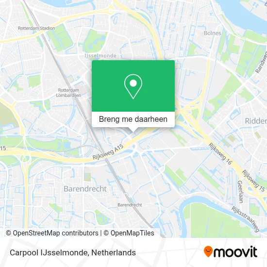 Carpool IJsselmonde kaart