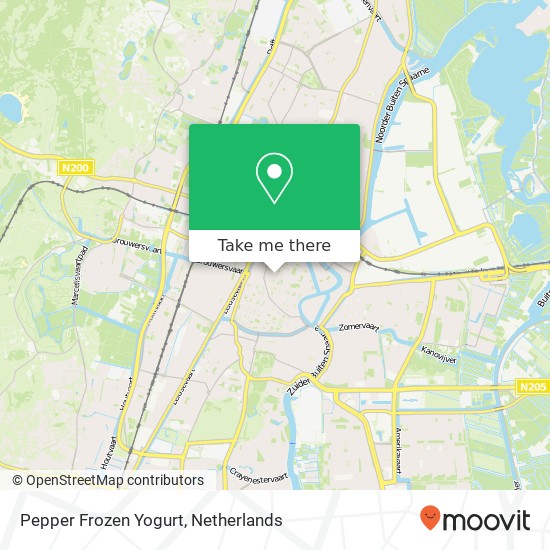 Pepper Frozen Yogurt, Zijlstraat 67 kaart