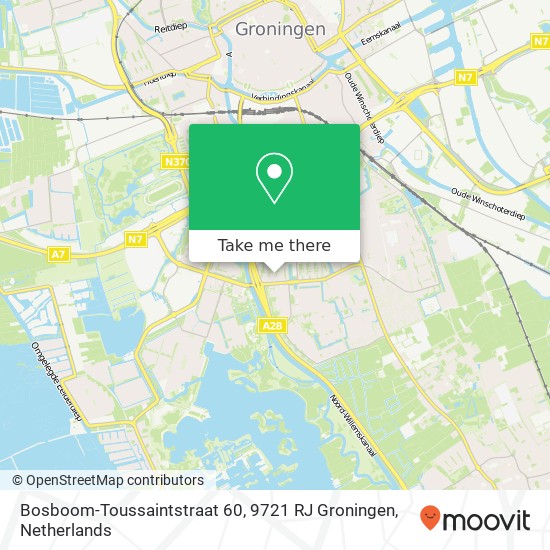 Bosboom-Toussaintstraat 60, 9721 RJ Groningen kaart