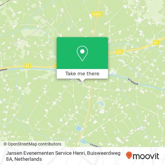 Jansen Evenementen Service Henri, Buisweerdweg 8A kaart