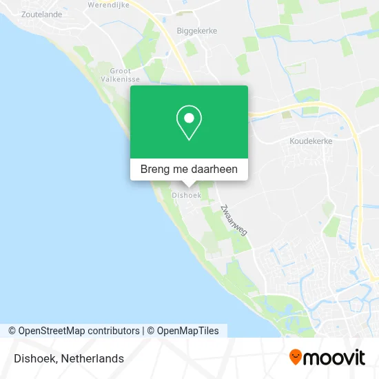 Dishoek kaart